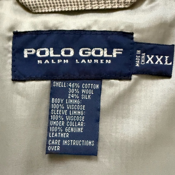 Vintage Ralph Lauren Polo Golf Prince of Wales Plaid Jacket XXL - Picture 8 of 16